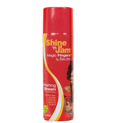 Shine 'n Jam Magic Fingers Finishing Sheen Spray For braiders 11.5oz